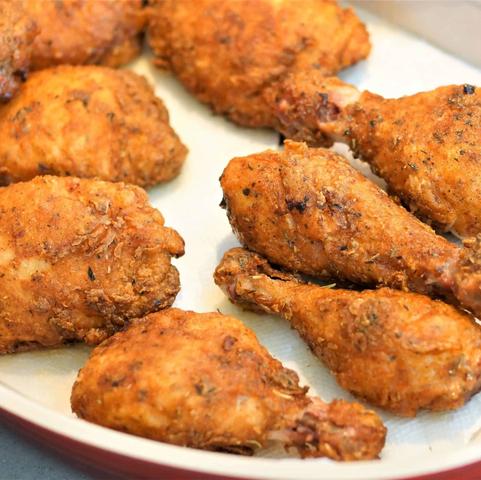 HOW TO MAKE SMOKED FRIED CHICKEN: