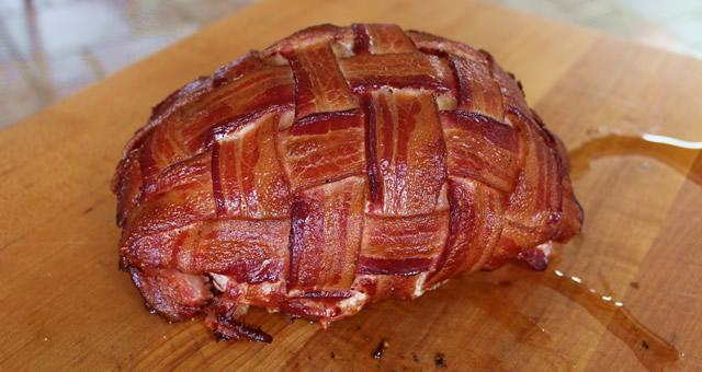 Smoked Bacon Wrapped Turkey Breast