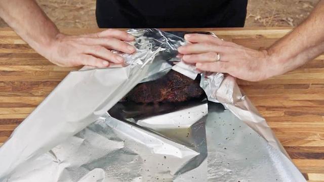 How to Wrap a Pork Butt in Aluminum Foil (Texas Crutch)