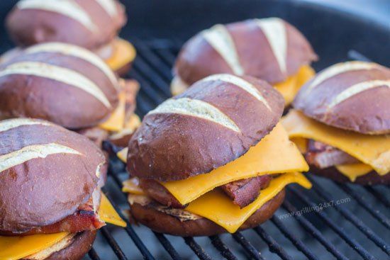 Delicious Ham Steak Sandwich Recipe on Pretzel Rolls